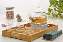 Bamboo tea tray for Chinese Kungfu tea set 36cmx23cmx4cm dish plate for coffee tea sets