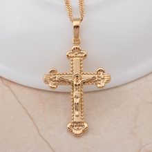 Cross necklace vintage 18K Rose gold plated AAA Zirconia Crystal Fashion Jewelry necklace pendants wholesale retail