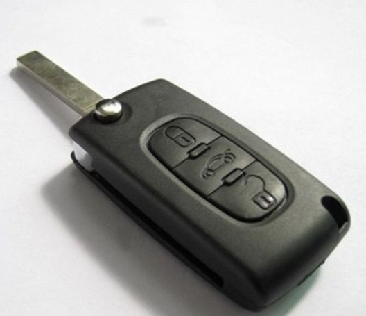 Brand New 3 Button Flip Key Remote set with ID46 Electronic Chip inside 433MHz for Peugeot 407 408 after 2005 years