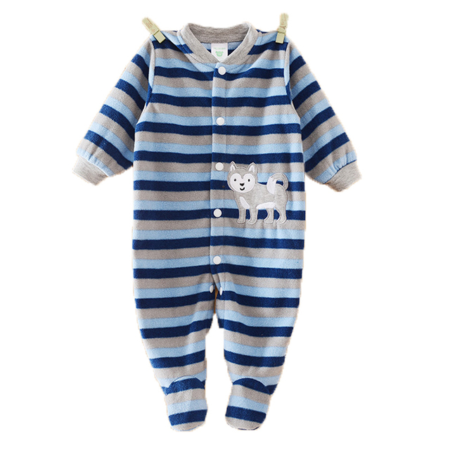 Марка Baby Rompers Новорожденных Зима Тела Bebe Мальчик Панда Мультфильм Одежда Девочка В Целом для Младенцев Recem Nascido Одежда