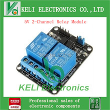 Free Shipping  1PCS/LOT   5V 2-Channel Relay Module Shield for Arduino ARM PIC AVR DSP Electronic