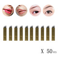 kai yunly 50Pcs 14Pins Permanent Makeup Eyebrow Tattoo Blades Microblading Needles Nov 3