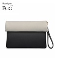 Spring Collection Contrast Color PU Envelope Clutch For Women Clutches Messenger Cross Body Bags Business Casual