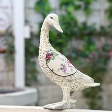 Animal lovers duck ornaments outdoor furnishings creative pastoral style retro furnishings simulation duck ducklings