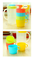 4 set Lot Candy color cup set coffee mug cup with lid tea set zakka travel
