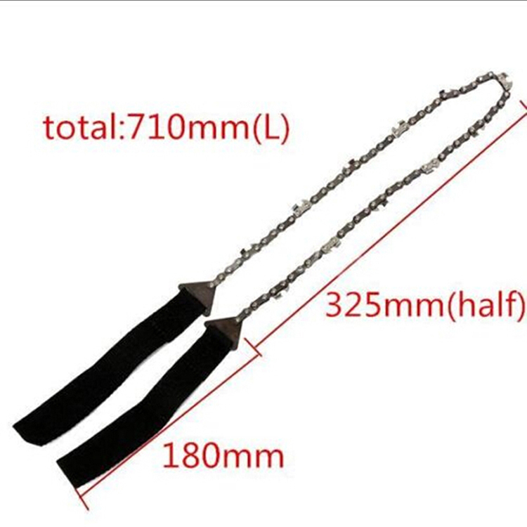 65cm Outdoor Survival Pocket Chain Saw Hand Chainsaw Camping Hiking Emergency Household Gardening Hand Chainsaw with
