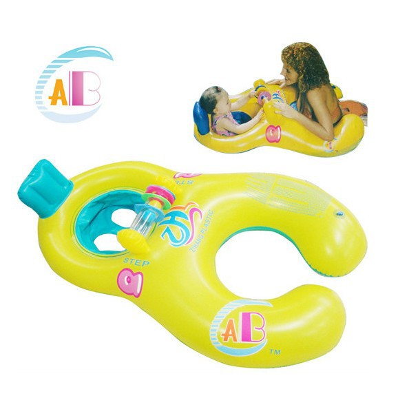 1PC High Quality 3 Colors Baby Swimming Ring Mother And Child Swimming Circle Double Swimming Rings