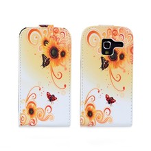 Cover For Samsung I8160 Case For Galaxy Ace 2 color petals over protective leather cellphone mobile