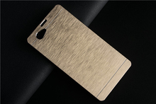 Luxury Brushed Metal Aluminium PC material case For Sony Xperia Z1 Compact Z1 Mini D5503 Hard