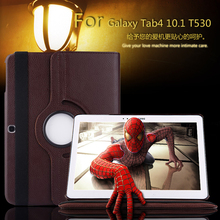 For Samsung Galaxy Tab 4 10.1 T530 T531 T535 Tablet PU Leather Case Cover Rotating w/ + Free Shipping
