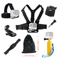 For Gopro hero 4 5 Accessories set Floating Chest Head Hand Helmet Mount strap for Go