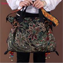 2016 new canvas embroidered women bag national characteristics single messenger bag women’s fashion leisure bag crossbody bag