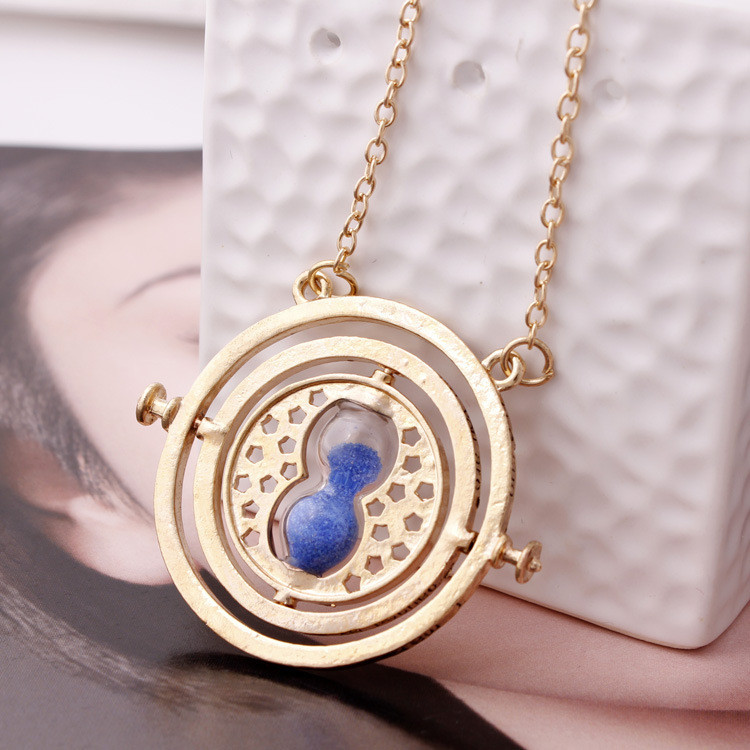 Harry Potter Time Turner Necklace Blue