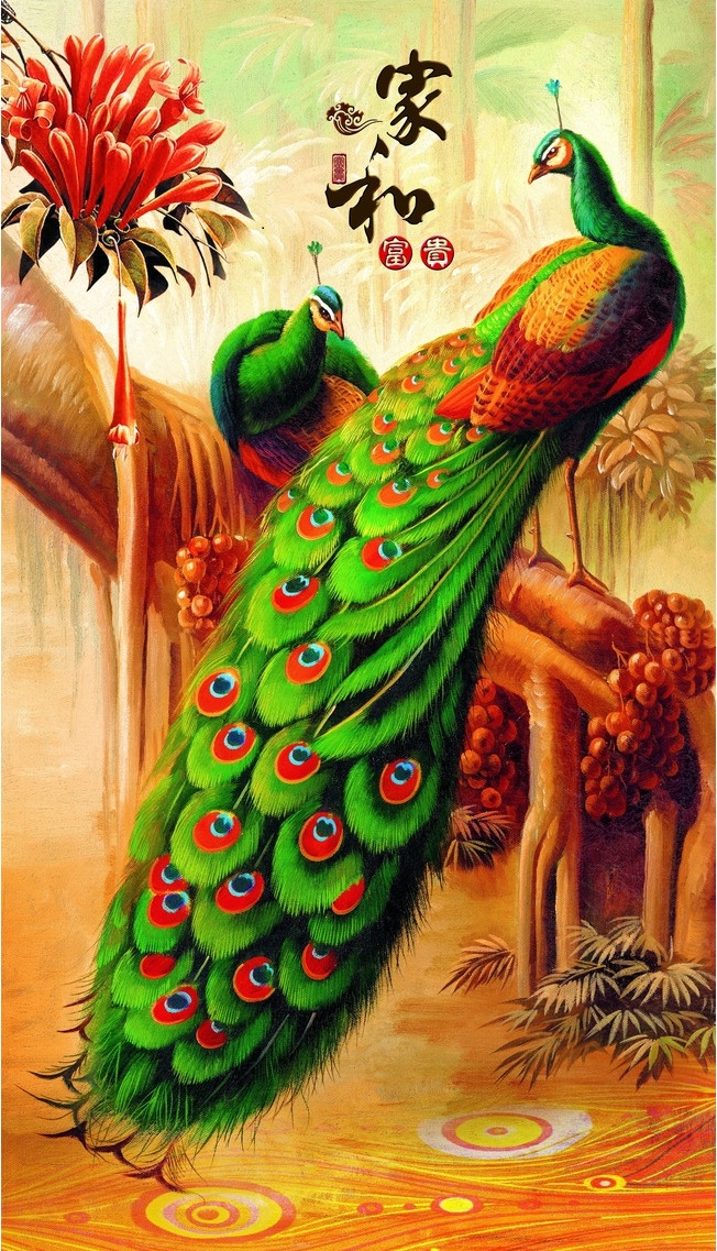 Peacock Paintings Wallpaper Hd Peacock Paintings Wallpaper Hd
