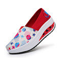 Cute Print Wedges Swing Shoes for Women 2016 Summer Women Casual Shoes Breathable Platform Canvas Shoes