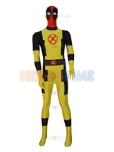 2015 New Style Custom X-men Deadpool Costume Halloween Cosplay Party X-men Superhero Show Zentai Suit Hot Sale Free Shipping