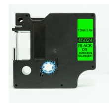 45024 DYMO D1 12mm*7m black on green 45024 DYMO D1 Label Tape Compatible for DYMO printer ribbons Printer Supplies