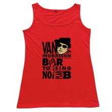 2015 Latest Exercise Van Morrison 100 % Cotton O Neck Tank for Ladies At Cheapest Price