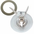 NEW 1PC Stainless Steel Replacement Blade Cutter One Rubber Gasket Part For Hamilton Beach Blender