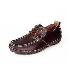 2014 British Style Mens Genuine Leather Casual Flats Driving Shoes Moccasins Slip On Loafers Fashion Sneakers