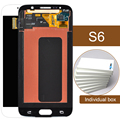2pcs lots Original For Samsung S6 Lcd Display Touch Screen Digitizer G9200 White Blue Gold Color