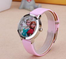 New Cartoon Children Watch Princess Elsa Anna Watches Fashion Girl Kids Student Cute Sports Analog Wrist Watches