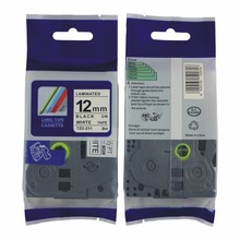 Free shipping BLACK ON WHITE COMPATIBLE P TOUCH TZE 231 LABEL TAPE LAMINATED TZ231 TZe231 12mm BLACK ON WHITE LABEL
