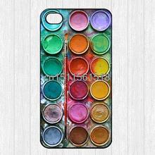 For Iphone 4 4S 5 5S 5C 6 Natural Beautiful Cool Color Paintbox Cartoon Cute Printed Hard Plastic Mobile Protector Case Cover