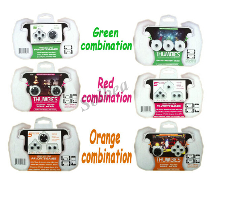 5 in 1 Touch Screen Tablet Game Controller Joysticks Thumbies Arcade