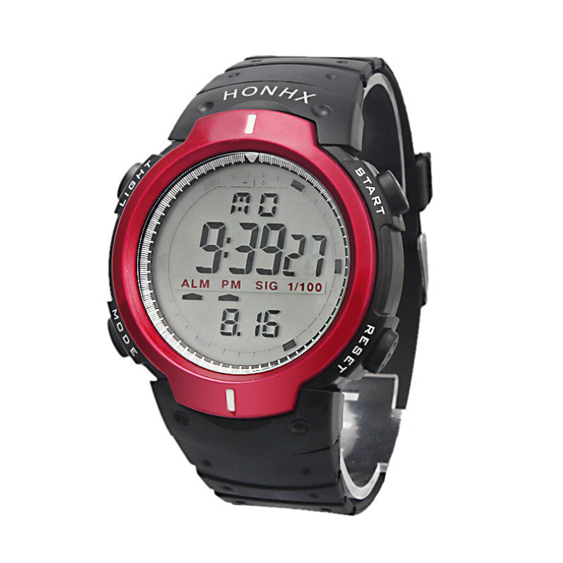 New Design Waterproof Outdoor Mountaineering Sports Men Digital LED Quartz Wrist Watch free shipping