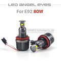 2x 40W H8 LED Cree Chip HID Bulb 6000k Angel Eyes Light For BMW E60 E61