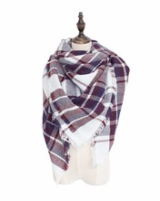 Za Brand Woman 2016 High Quality Scarf Comfortable Large Popular Blanket Tartan Delicate Shawl Fall Winter Thick Pashmina Scarf