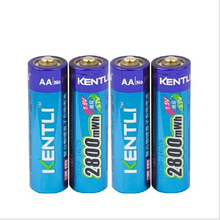 4 шт / lot KENTLI 1,5 V 2800 мАч батарея AA Bateria Recarregavel перезаряжаемый аккумулятор полимер аккумулятор