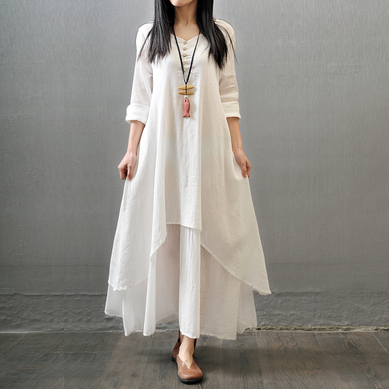 Linen dress fashions