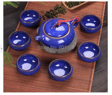 Sale crackle glaze Chinese tea set porcelain tea set kung fu Calvings glaze tea set 1pc