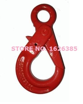 Description Picture 2 of item1.12T G80 eye self-locking hook industrial grade lifting rigging hardware forged alloy steel hoist crane winchpart