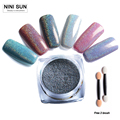 New 2g Box Shinning Mirror Nail Glitter Powder Perfect Holographic Nails Mirror Powder Dust Laser Silver
