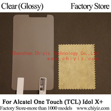 Clear Glossy Screen Protector Guard Cover protective Film For Alcatel One Touch Idol X+ TCL Idol X + X+ S960 S960T