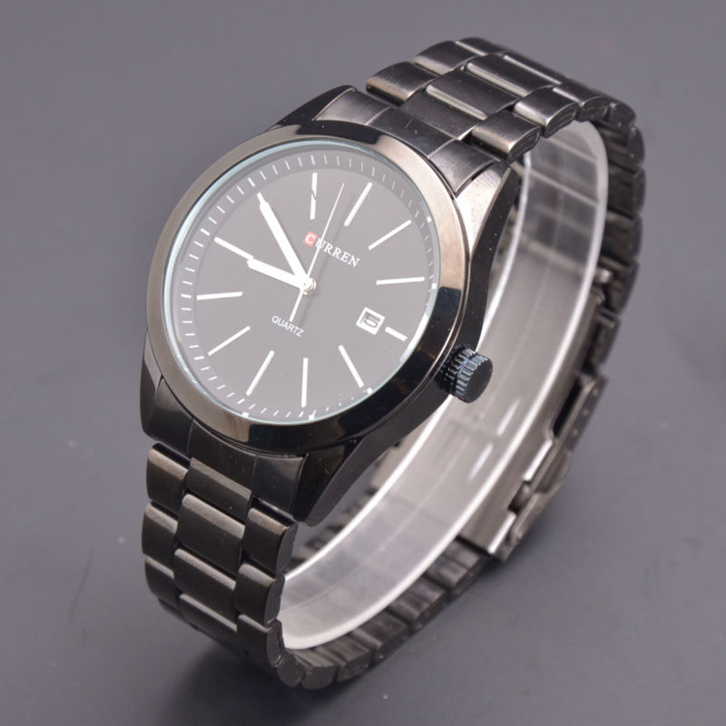 2015 Fashion Brand Men Full Stainless Steel Watch Quartz Watch For Man Dress Watches For Men