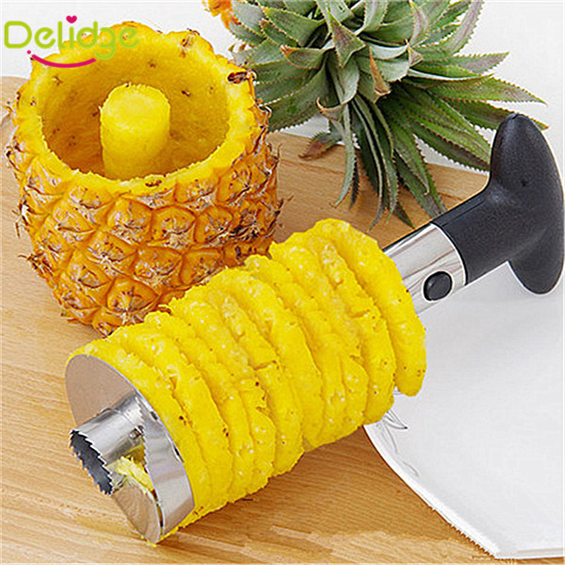 1 pcs Pineapple Peeler Stainless Steel Pineapple Corer Slicers Fruit Tools Pineapple Corer
