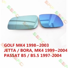 Car styling Heating ERSATZGLAS SPIEGELGLAS Side Mirror Glass For VW GOLF 4 JETTA MK4 PASSAT B5 1997-2004 1 SET