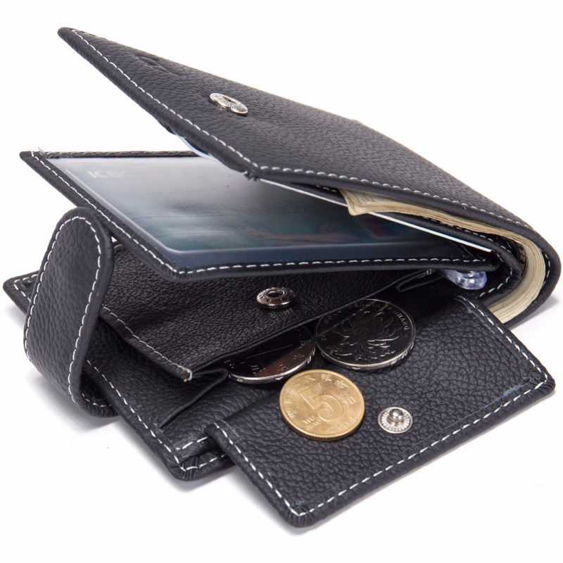 mens wallet with coin pocket