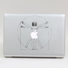 Removable waterproof fashion beautiful classic Vitruvian Man tablet and laptop computer sticker for macbook Air 11,205*270mm