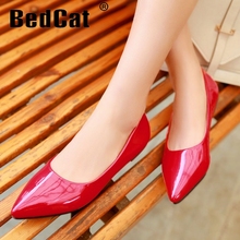 CooLcept free shipping flat casual candy color shoes women sexy dress footwear fashion lady P11816 hot sale EUR size 32-43