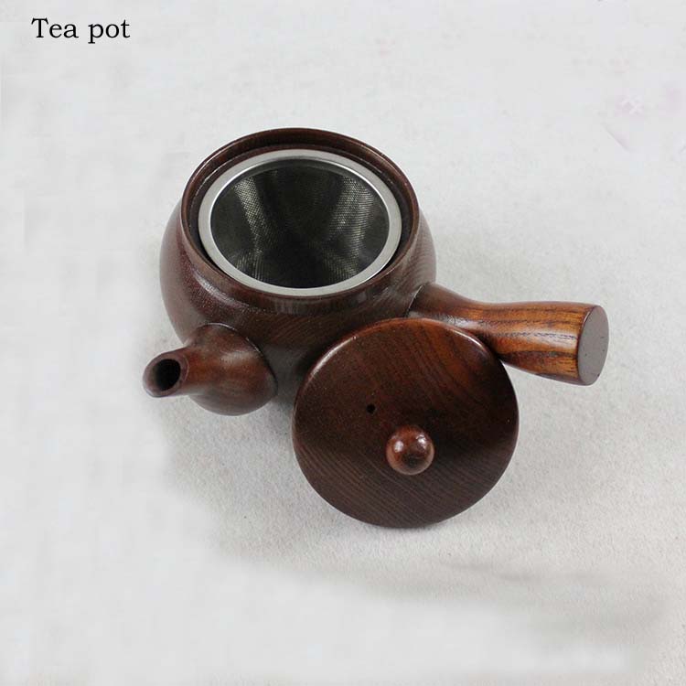  Japanese-style Nature Wood teapot kung fu tea pot...