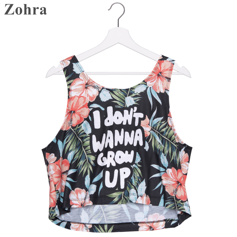 Zohra 2016 New arrival Casual Short font b Tank b font font b Tops b font