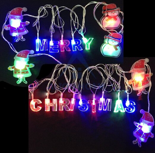 Aliexpress.com : Buy 4M 20LED 13FT Merry Christmas Letter Santa Claus String Lights Holiday Xmas ...