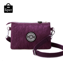 2016 clutch bag women messenger bags casual mini crossbody bag for girls waterproof nylon ladies handbags female high quality