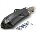 36mm 51mm motorcycle accessories Akrapovic muffler pipe scooter exhaust pipe carbon fiber FOR Yamaha XT660R XT660X