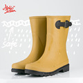 Hellozebra Women Rain Boots Fashion Simple Solid Color Tube Boot Fanti skid Rubber Shoes Rain Water